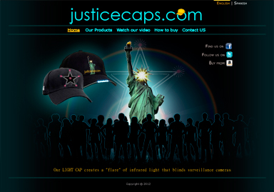 JusticeCaps website